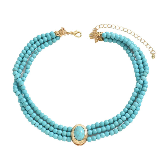 Vintage Turquoise Bead Necklace
