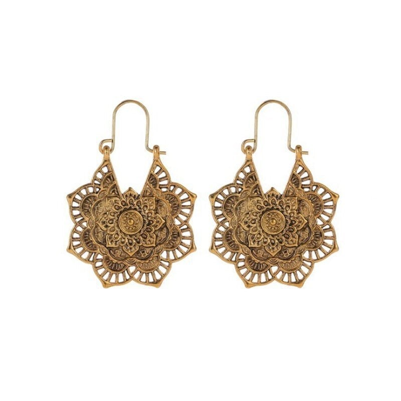 Lotus Symbol Earrings