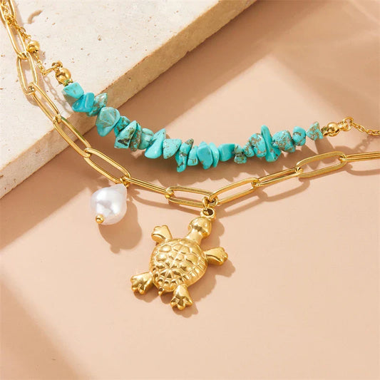 Turquoise Turtle Bracelet