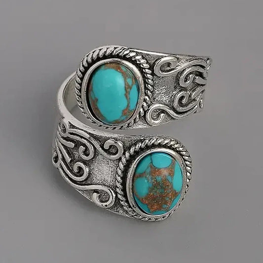 Turquoise Cross Ring