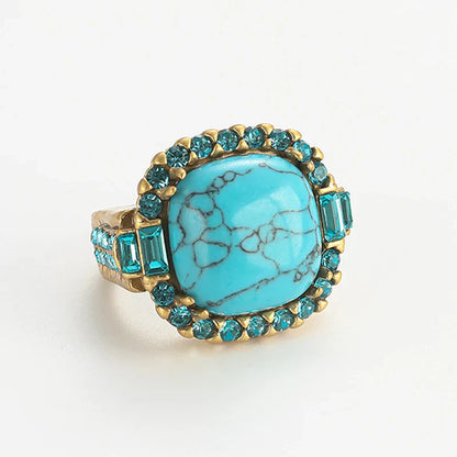 Azure Turquoise Gold Ring
