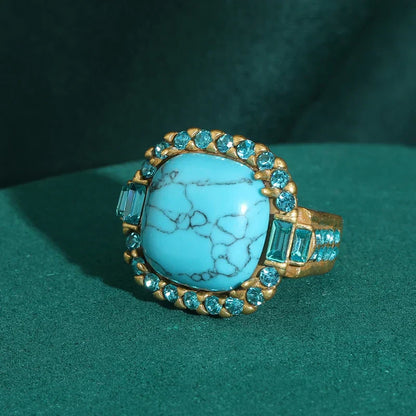 Azure Turquoise Gold Ring