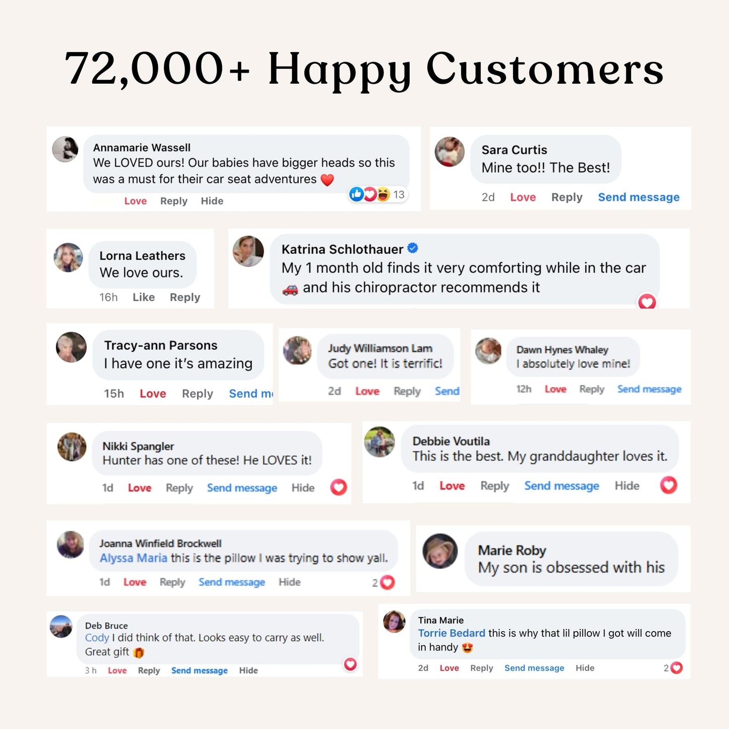 Headly Baby Head Support Pillow