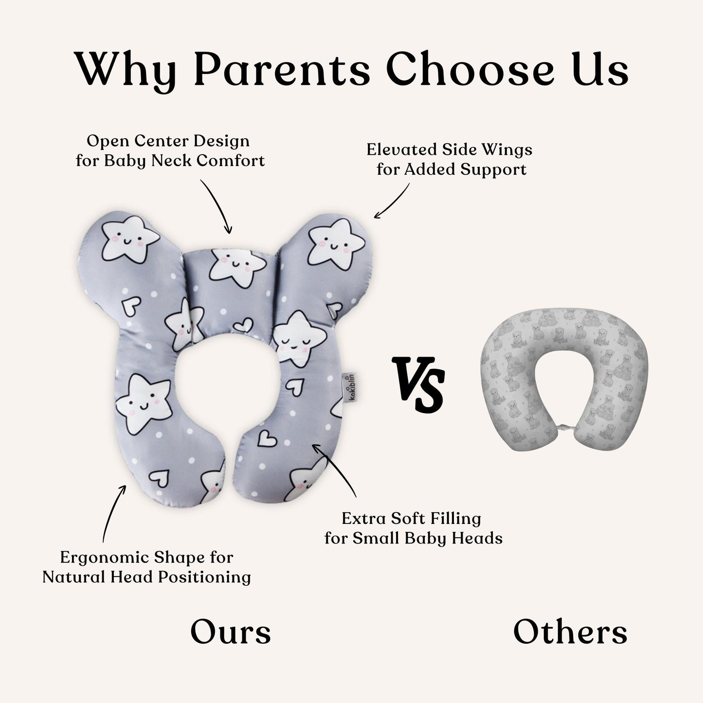 Headly Baby Head Support Pillow