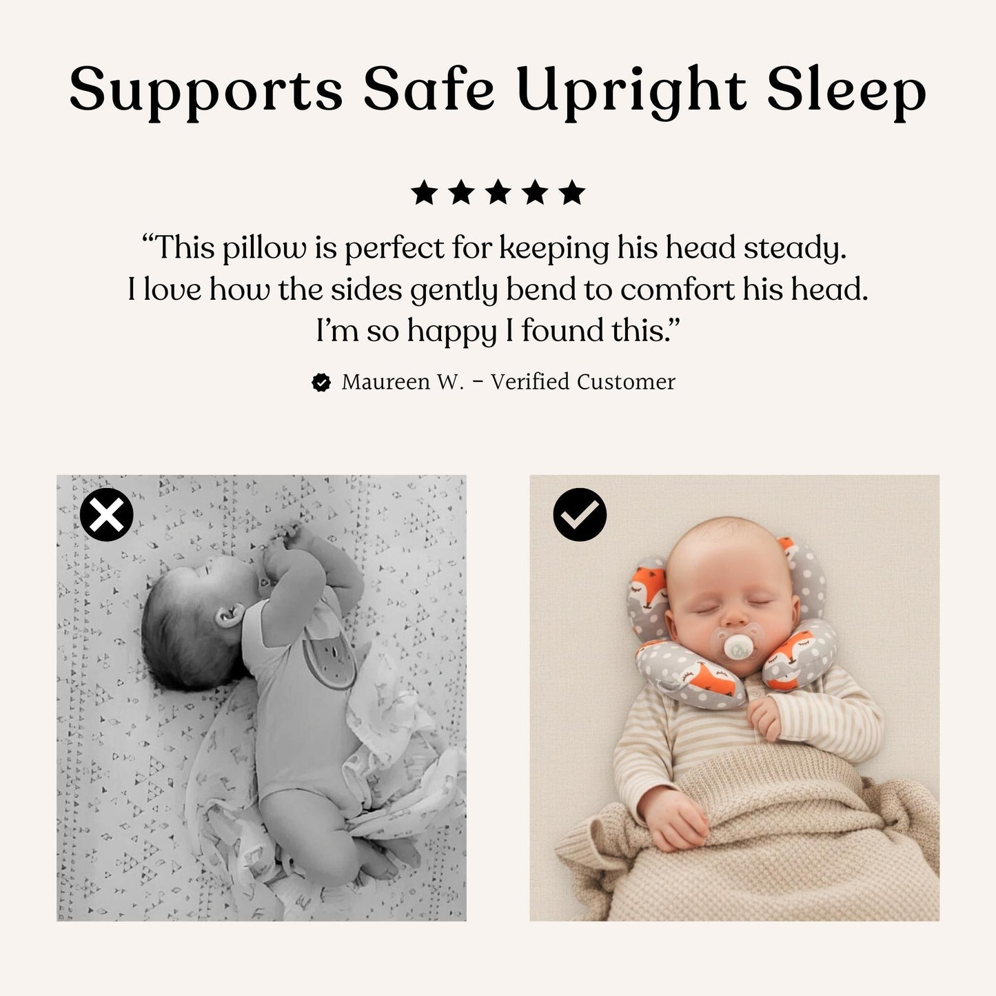 Headly Baby Head Support Pillow