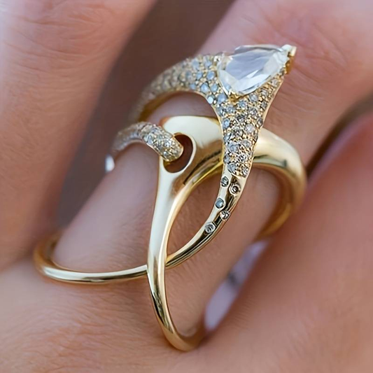 Gold Sparkle Vintage Ring